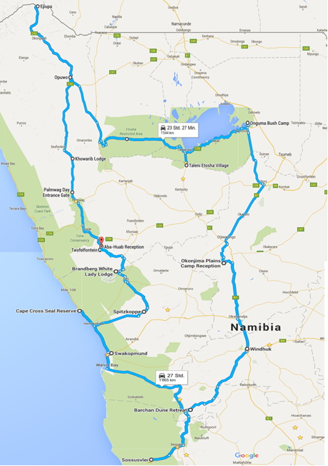 Namibia Nord-Route
